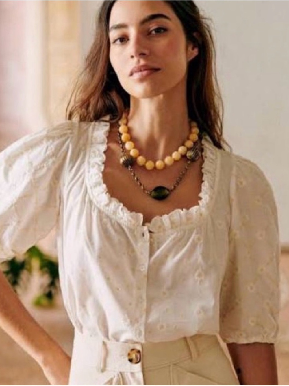ISO Sézane Kellia Blouse Size 38/6